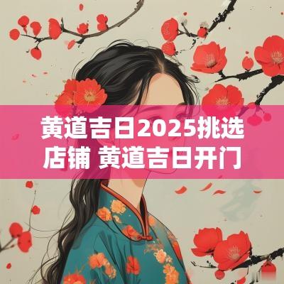 黄道吉日2025挑选店铺 黄道吉日开门营业
