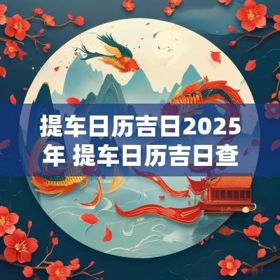 提车日历吉日2025年 提车日历吉日查询