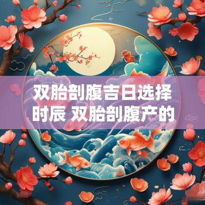 双胎剖腹吉日选择时辰 双胎剖腹产的最佳时间