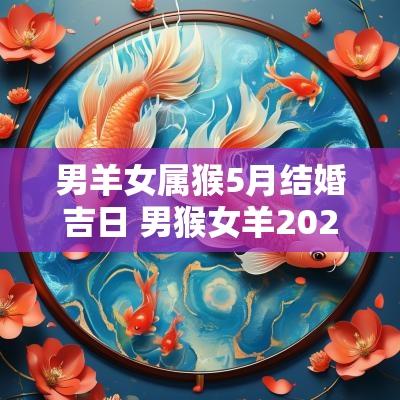 男羊女属猴5月结婚吉日 男猴女羊2025年结婚吉日有哪些