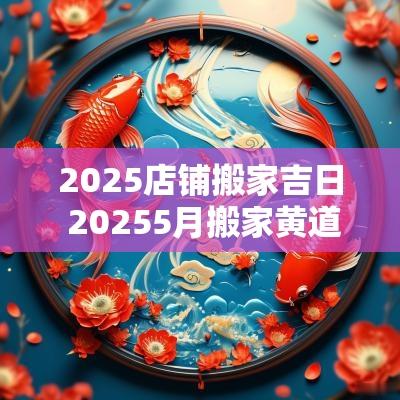 2025店铺搬家吉日 20255月搬家黄道吉日