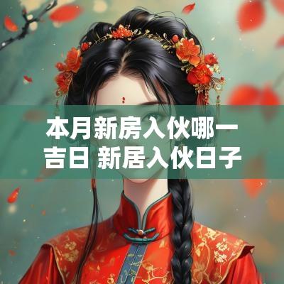 本月新房入伙哪一吉日 新居入伙日子不好怎么办