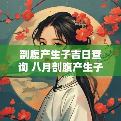 剖腹产生子吉日查询 八月剖腹产生子的黄道吉日2025