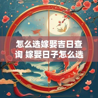 怎么选嫁娶吉日查询 嫁娶日子怎么选