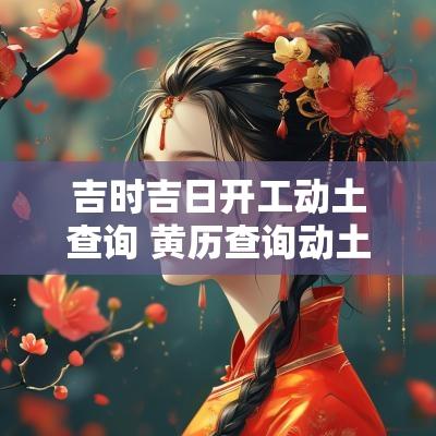吉时吉日开工动土查询 黄历查询动土吉日吉时查询