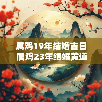 属鸡19年结婚吉日 属鸡23年结婚黄道吉日