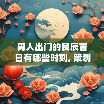 男人出门的良辰吉日有哪些时刻, 策划重要行程的最佳选择