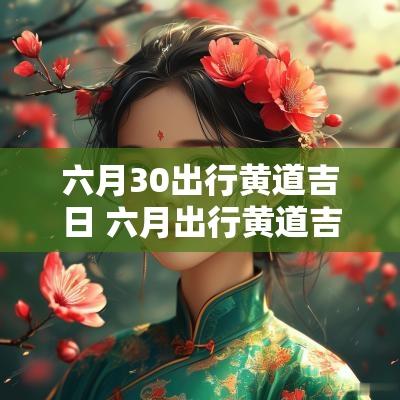 六月30出行黄道吉日 六月出行黄道吉日查询2025年