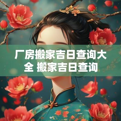 厂房搬家吉日查询大全 搬家吉日查询
