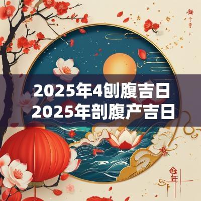 2026年4刨腹吉日 2026年剖腹产吉日