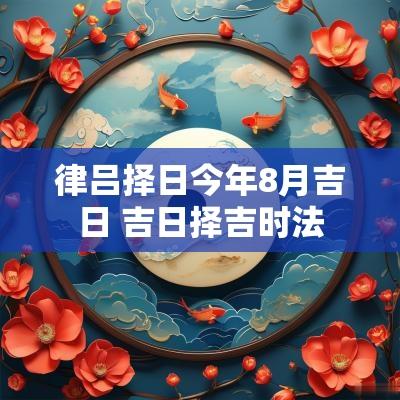 律吕择日今年8月吉日 吉日择吉时法