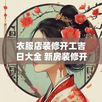 衣服店装修开工吉日大全 新房装修开工吉日穿什么衣服