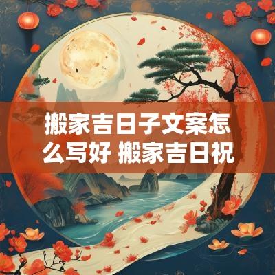 搬家吉日子文案怎么写好 搬家吉日祝福语怎么说