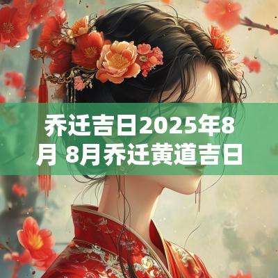乔迁吉日2025年8月 8月乔迁黄道吉日