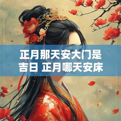 正月那天安大门是吉日 正月哪天安床最好