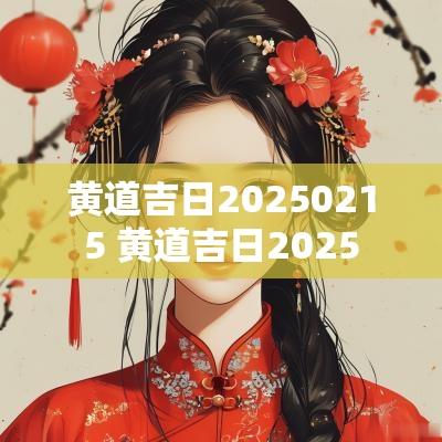 黄道吉日20250215 黄道吉日2025