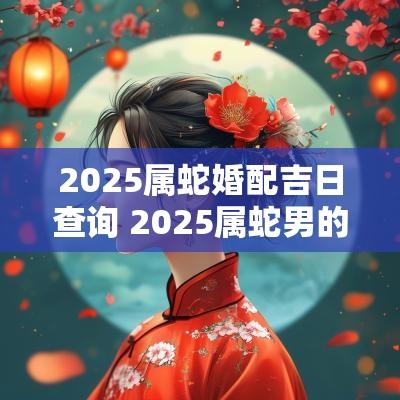 2025属蛇婚配吉日查询 2025属蛇男的几月出生最好命运