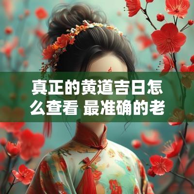 真正的黄道吉日怎么查看 最准确的老黄历看日子黄道吉日