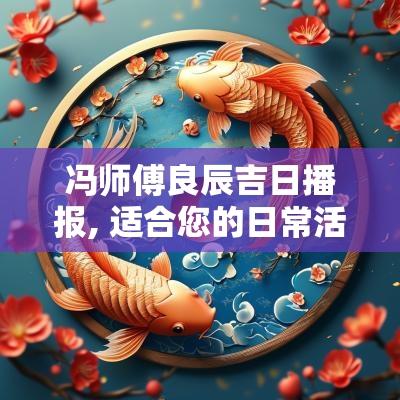冯师傅良辰吉日播报, 适合您的日常活动