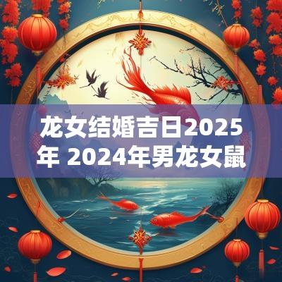 龙女结婚吉日2025年 2025年男龙女鼠几月结婚合适