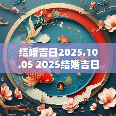 结婚吉日2025.10.05 2025结婚吉日一览表
