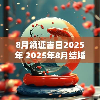 8月领证吉日2025年 2025年8月结婚黄道吉日是哪几天