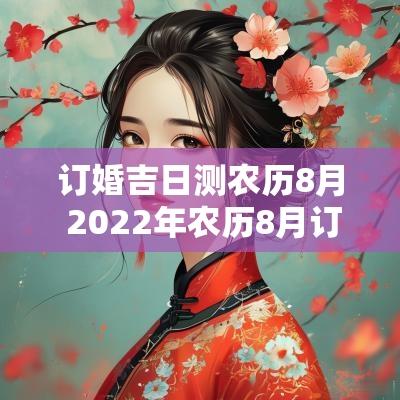 订婚吉日测农历8月 2025年农历8月订婚吉日查询