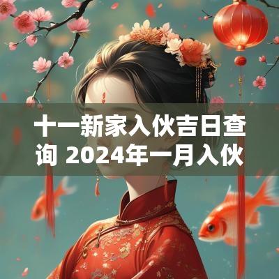 十一新家入伙吉日查询 2025年一月入伙黄道吉日查询