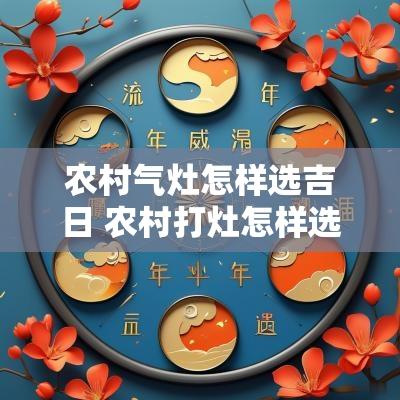 农村气灶怎样选吉日 农村打灶怎样选择方向?