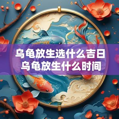 乌龟放生选什么吉日 乌龟放生什么时间放好