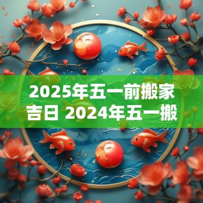 2025年五一前搬家吉日 2025年五一搬家好吗