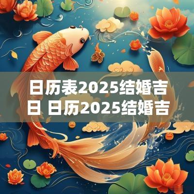 日历表2025结婚吉日 日历2025结婚吉日