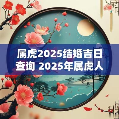 属虎2025结婚吉日查询 2025年属虎人结婚黄道吉日