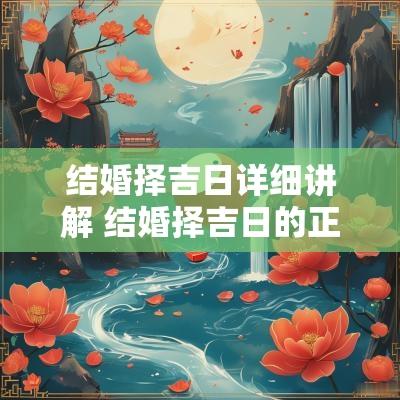 结婚择吉日详细讲解 结婚择吉日的正确方法图解