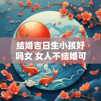 结婚吉日生小孩好吗女 女人不结婚可以生小孩吗