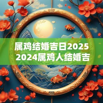 属鸡结婚吉日2025 2025属鸡人结婚吉日