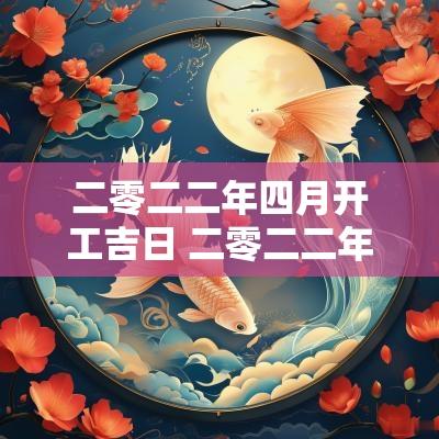 二零二二年四月开工吉日 二零二二年四月迁坟吉日