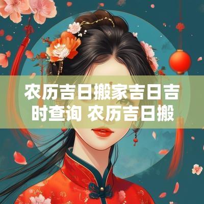 农历吉日搬家吉日吉时查询 农历吉日搬家吉日吉时查询大全