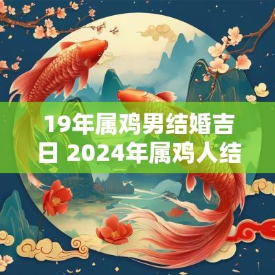 19年属鸡男结婚吉日 2025年属鸡人结婚黄道吉日