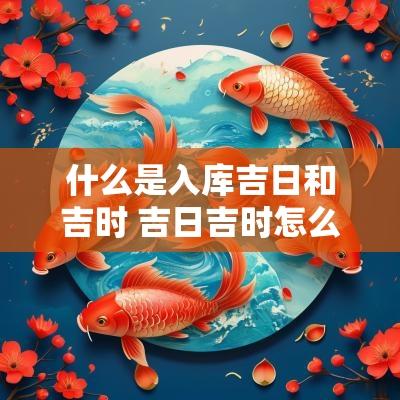 什么是入库吉日和吉时 吉日吉时怎么推算