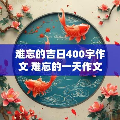 难忘的吉日400字作文 难忘的一天作文400字在家里