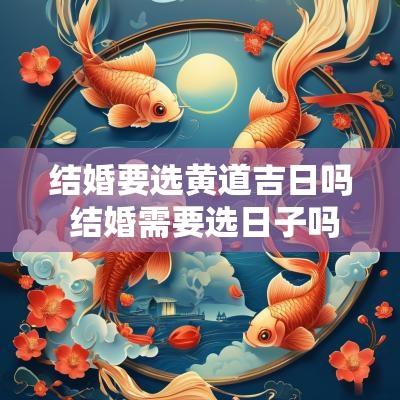 结婚要选黄道吉日吗 结婚需要选日子吗
