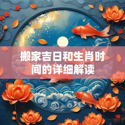 搬家吉日和生肖时间的详细解读