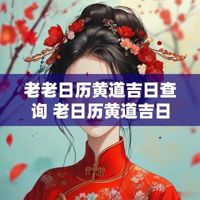 老老日历黄道吉日查询 老日历黄道吉日查询