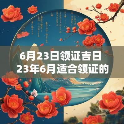 6月23日领证吉日 23年6月适合领证的日子