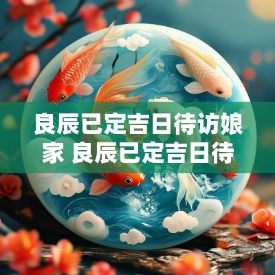 良辰已定吉日待访娘家 良辰已定吉日待访全文