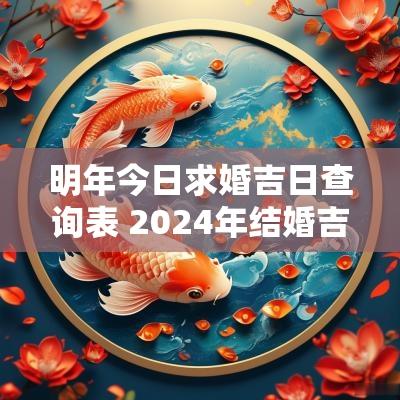 明年今日求婚吉日查询表 2025年结婚吉日查询