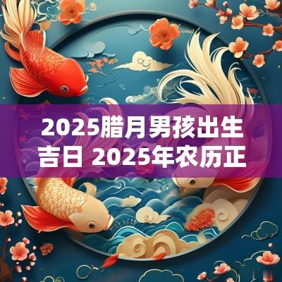 2025腊月男孩出生吉日 2025年农历正月出生男孩什么命