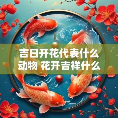吉日开花代表什么动物 花开吉祥什么动物