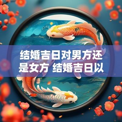 结婚吉日对男方还是女方 结婚吉日以男方为主还是女方